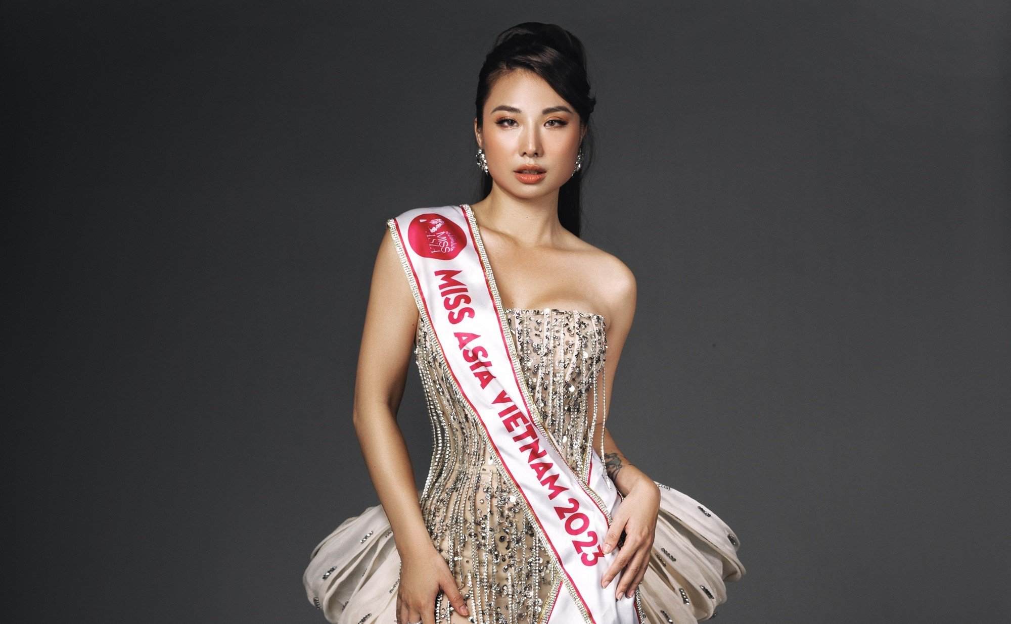 Kim Trang thi Hoa hậu châu Á 2023 tại Ấn Độ