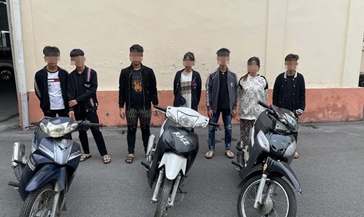 Điều tra nhóm thiếu niên gây rối trật tự, trêu CSGT tại Hạ Long. Ảnh: Công an Quảng Ninh