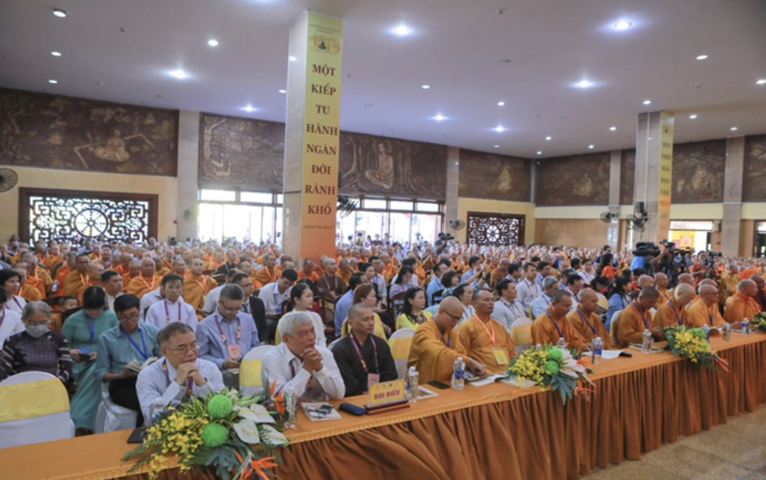 Quang cảnh Hội thảo khoa học “Hệ phái Khất sĩ: Tư tưởng Phật học, lịch sử truyền thừa và những đóng góp”. Ảnh: Thanh Hà