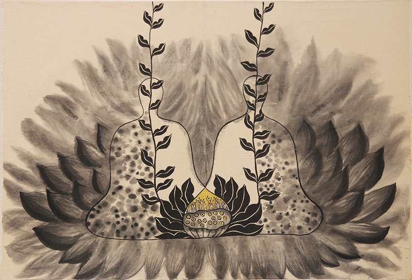 Bức tranh "Tơ lòng". Ảnh: Nhân vật cung cấp