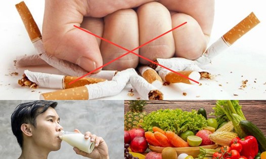 Một số thực phẩm giúp bạn ngăn chặn cơn thèm thuốc lá. Đồ họa: Hương Giang