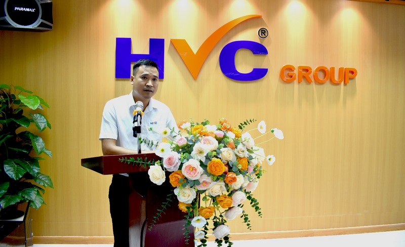 Ông Lê Văn Cường – TGĐ HVC Group phát biểu tại buổi lễ. Ảnh: HVC Group