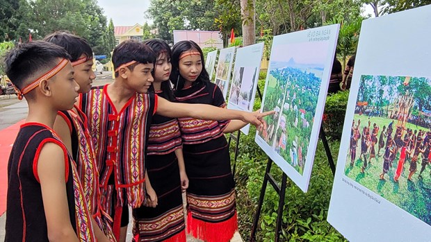 Sự kiện truyền thông “Chuyện bên dòng sông Ba” do  Bảo tàng Phụ nữ Việt Nam, Bảo tàng tỉnh Gia Lai và Hội Liên hiệp Phụ nữ huyện Ia Pa tổ chức. Ảnh: Thanh Hà