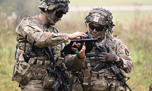 Binh sĩ Mỹ trong cuộc tập trận của NATO (ảnh minh họa). Ảnh: AFP