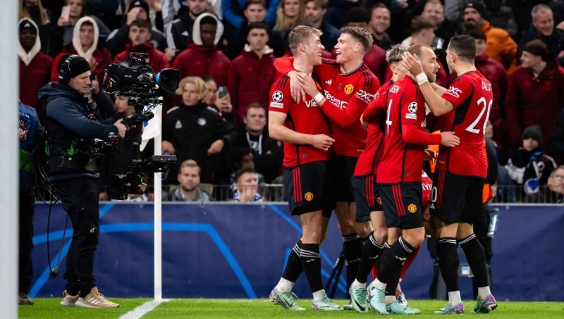 Man United sớm dẫn 2 bàn khi đối đầu Copenhagen. Ảnh: MUFC