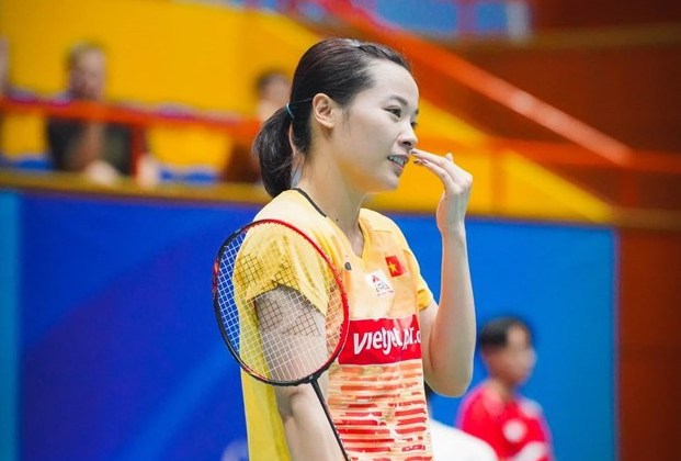 Tay vợt Nguyễn Thuỳ Linh. Ảnh: FBNV
