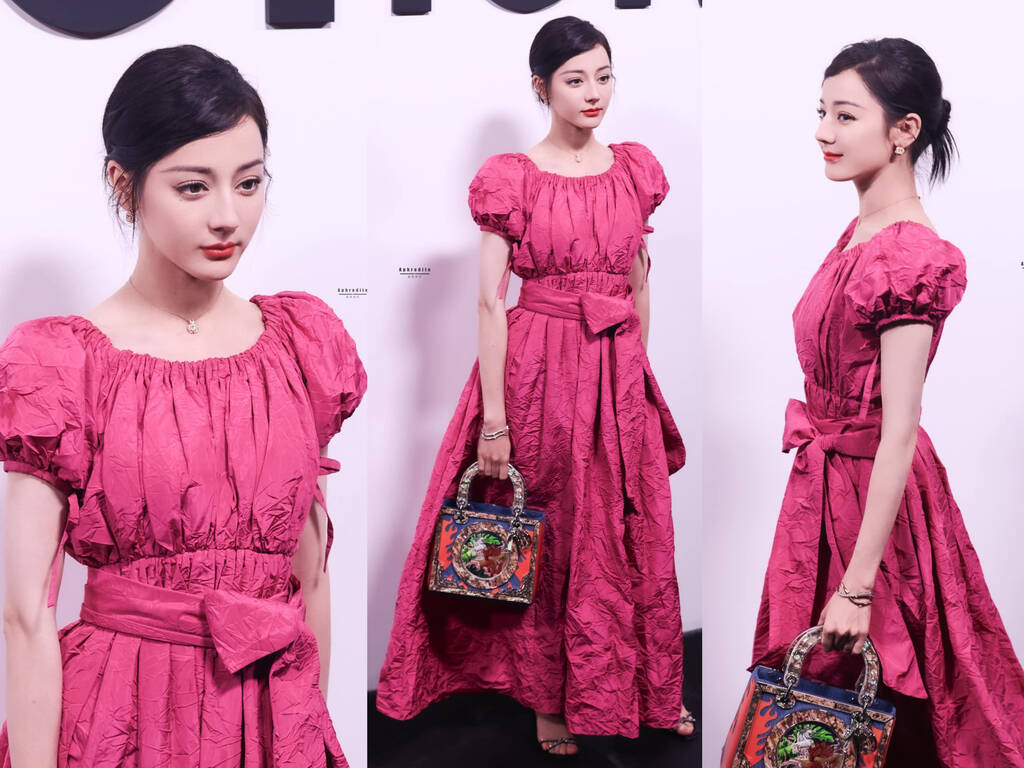 Đại sứ Dior Trung Quốc Địch Lệ Nhiệt Ba. Ảnh: Xinhua