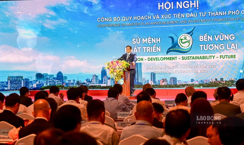Thủ tướng Chính phủ Phạm Minh Chính phát biểu tại hội nghị. Ảnh: Đạt Phan