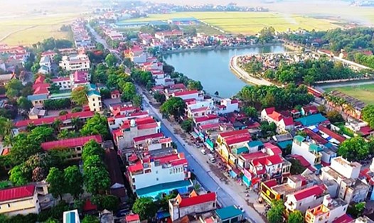 Một góc thị trấn Thiệu Hóa, tỉnh Thanh Hóa. Ảnh: Tuệ Văn