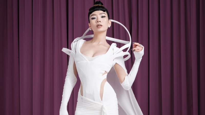 Lệ Quyên lần đầu hát rap trong show Chị đẹp. Ảnh: Nhà sản xuất.