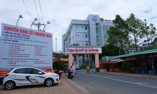 Bệnh viện Huyết học - Truyền máu TP Cần Thơ là Bệnh viện huyết học duy nhất Đồng bằng sông Cửu Long. Ảnh: Phong Linh. 