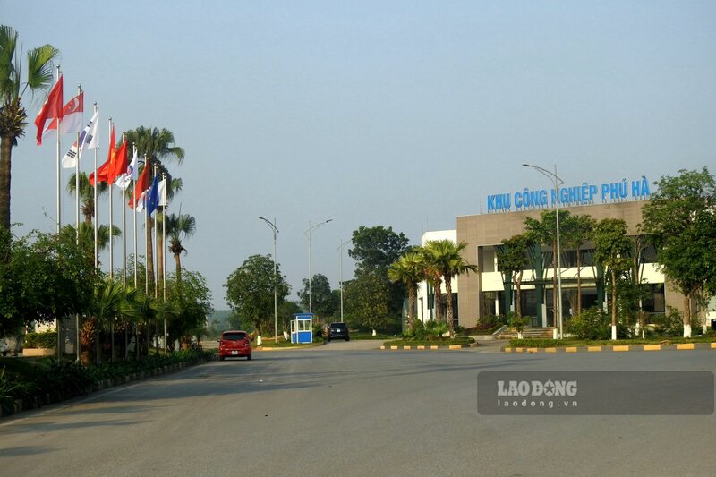 Khu công nghiệp Phú Hà, một trong hai khu công nghiệp lớn nhất tại Phú Thọ (450ha). Ảnh: Tô Công.