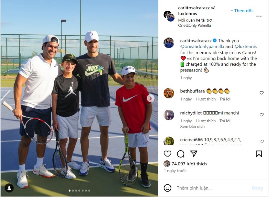 Carlos Alcaraz lần đầu dự Laver Cup