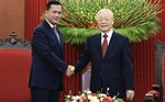 Tổng Bí thư Nguyễn Phú Trọng tiếp Thủ tướng Campuchia Hun Manet