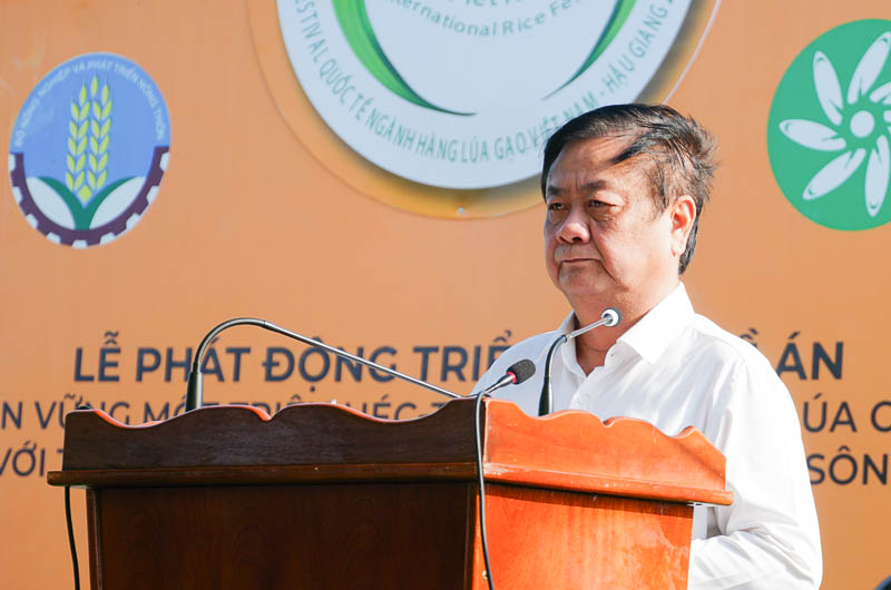 Ông Lê Minh Hoan - Bộ Trưởng Bộ NN&PTNT phát biểu tại Lễ phát động. Ảnh: Phương Anh