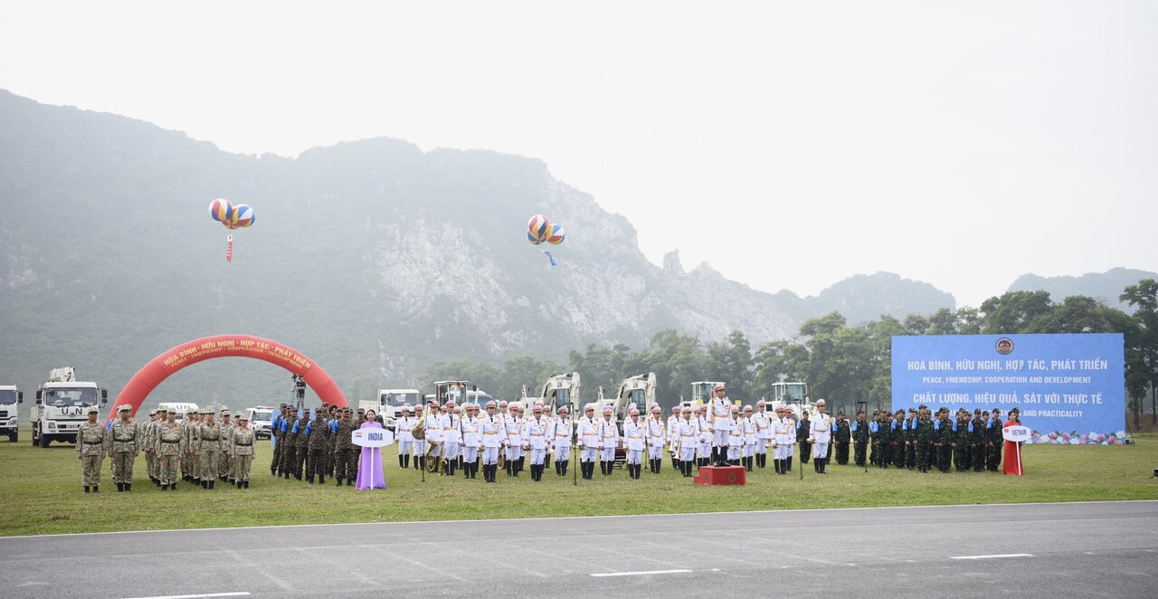 Diễn tập VINBAX 2023 có sự tham gia của 577 người. Ảnh: Thảo Phương