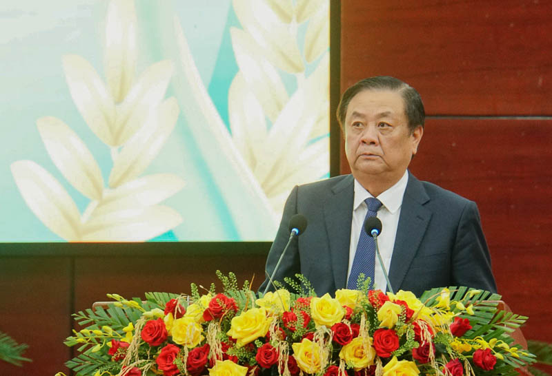 Bộ trưởng Bộ Nông nghiệp và phát triển nông thôn Lê Minh Hoan phát biểu tại Hội thảo. Ảnh: Phương Anh