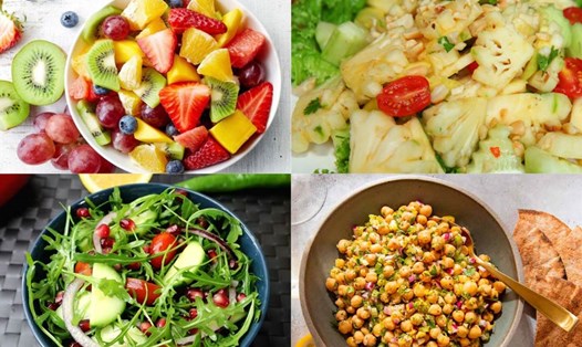 Các món salad tốt cho sức khỏe, thúc đẩy quá trình giảm cân hiệu quả. Đồ họa: Quỳnh Trang