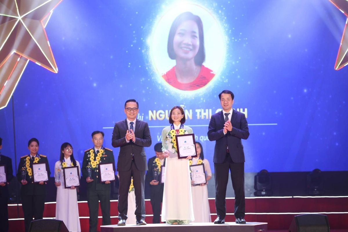 Nguyễn Thị Oanh là nhận giải thưởng “Thanh niên sống đẹp” 2023 ở lĩnh vực thể thao. Ảnh: Facebook nhân vật 