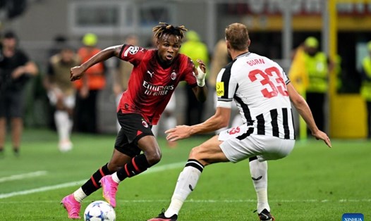 AC Milan và Newcastle hòa nhau 0-0 ở trận lượt đi tại San Siro. Ảnh: Xinhua