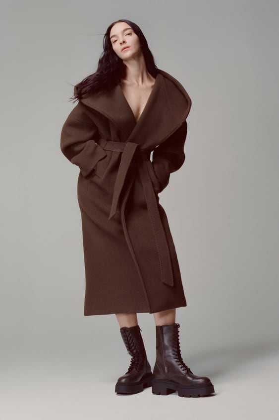 Áo khoác dạ giữ ấm cơ thể tốt mùa lạnh. Ảnh: Zara