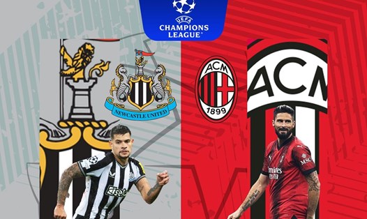 Newcastle tiếp đón AC Milan tại lượt trận thứ 6 vòng bảng UEFA Champions League 2023-2024. Ảnh: FPT Play