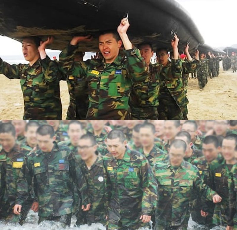 Hyun Bin trong thời gian tham gia nghĩa vụ quân sự đặc biệt. Ảnh: Naver