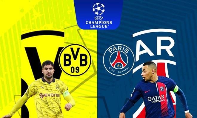 Xem trực tiếp Dortmund vs PSG tại Champions League ở kênh nào?