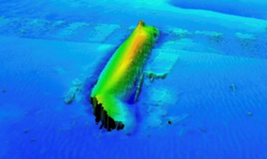 Xác tàu đắm bí ẩn được phát hiện ở biển Baltic. Ảnh: Ignitis Renewables