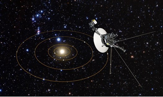 Tàu vũ trụ Voyager 1 của NASA đang ở cách Trái đất 24 tỉ km. Ảnh: NASA