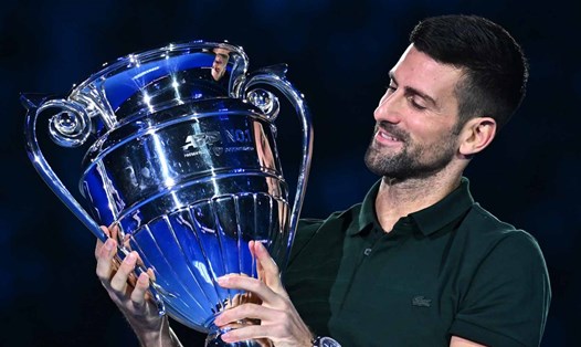 Novak Djokovic giành nhiều danh hiệu và giữ vị trí số 1 thế giới cuối năm 2023. Ảnh: ATP