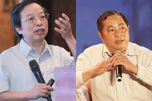 Ông Phạm Xuân Hoè (trái) và TS Đinh Thế Hiển (phải). Ảnh: NVCC