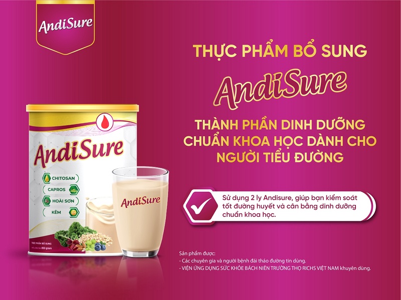 Thực phẩm bổ sung AndiSure - Nguồn: Công ty CP Nacofa