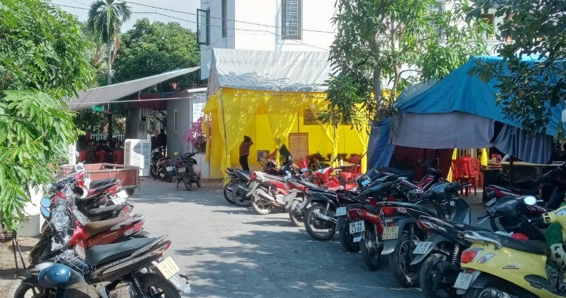 Nhà số 1 Tân Vũ (Tràng Cát), nơi xảy ra vụ nổ khiến 1 người tử vong. Ảnh: Hoàng Khôi