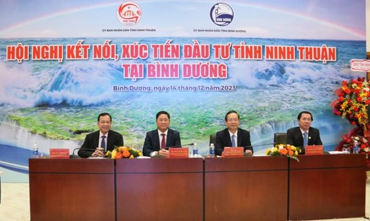 Hội nghị kết nối, xúc tiến đầu tư tỉnh Ninh Thuận tại Bình Dương. Ảnh: Đình Trọng