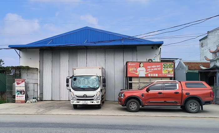 Nhà xưởng sản xuất xúc xích của công ty ở xã Đông Hòa, thành phố Thái Bình. Ảnh: Trung Du