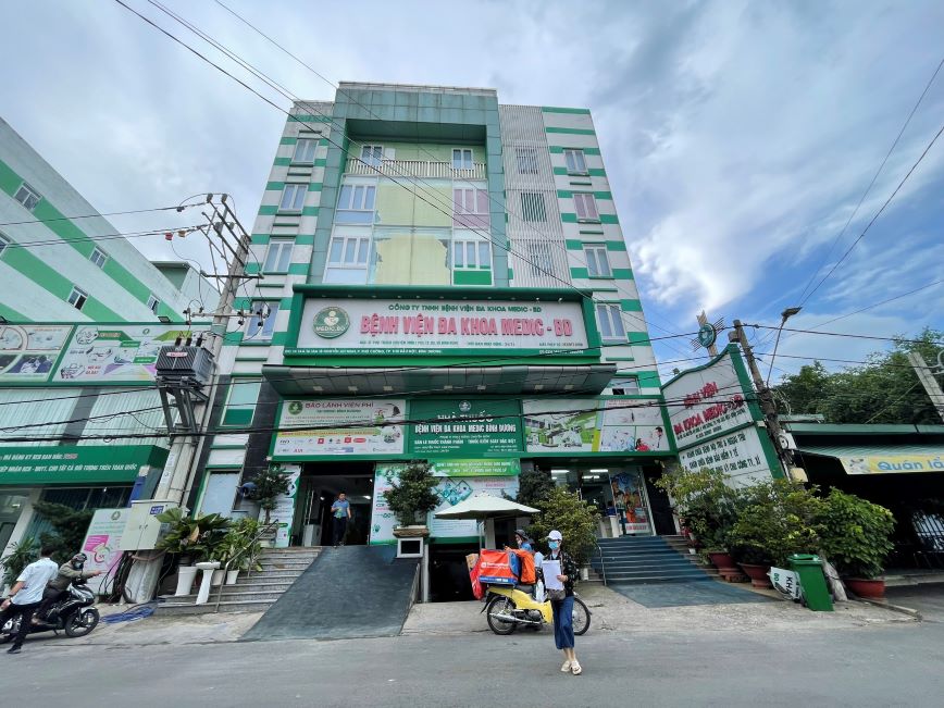 Cơ sở bệnh viện chưa được nghiệm thu PCCC&CNCH. Ảnh: Dương Bình