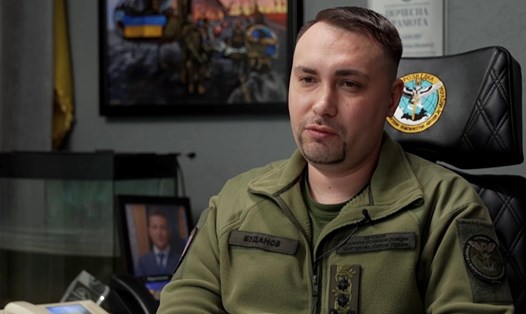 Người đứng đầu Tổng cục Tình báo quốc phòng Ukraina (GUR) Kirill Budanov. Ảnh chụp màn hình