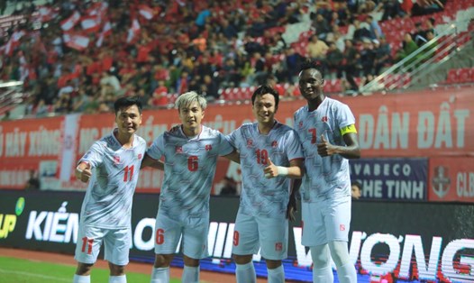 Hải Phòng FC thắng đậm Hougang United tại AFC Cup 2023-2024. Ảnh: Phạm Thạch
