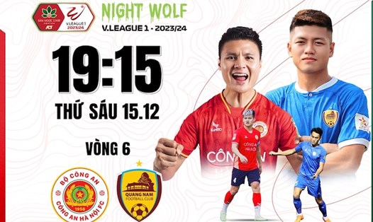 Công an Hà Nội gặp Quảng Nam tại vòng 6 V.League. Ảnh: FPT Play