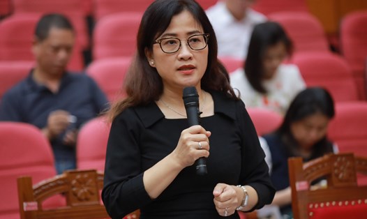 Bà Trần Thị Trang, Vụ trưởng Vụ Bảo hiểm Y tế, Bộ Y tế. Ảnh: Chí Hiếu