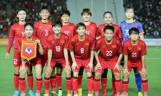 Tuyển nữ Việt Nam tụt hạng FIFA. Ảnh: VFF