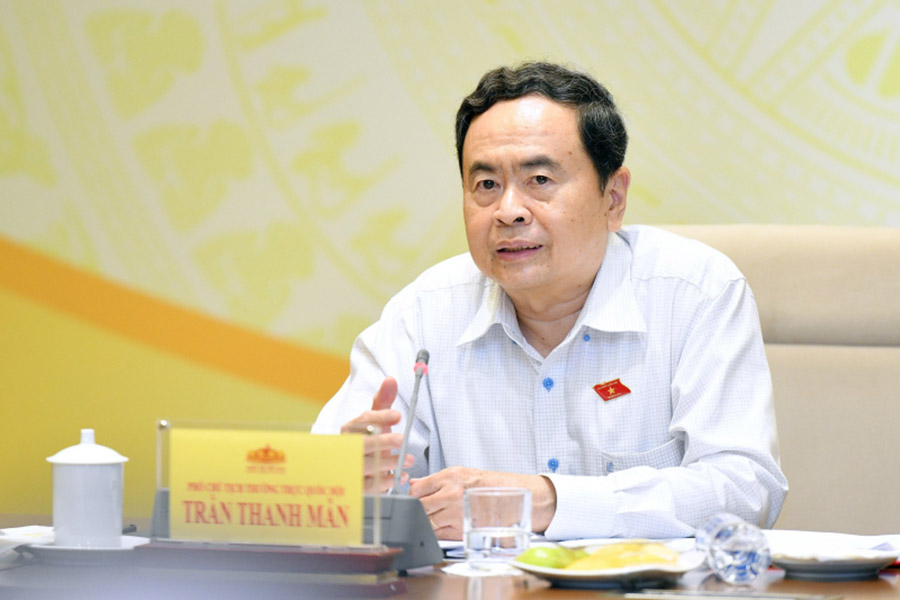 Phó Chủ tịch Thường trực Quốc hội Trần Thanh Mẫn chủ trì phiên họp. Ảnh: Văn phòng Quốc hội