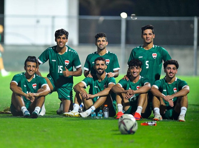 Đội tuyển Iraq mang đến giải đấu lực lượng mạnh nhất. Ảnh: LĐBĐ Iraq