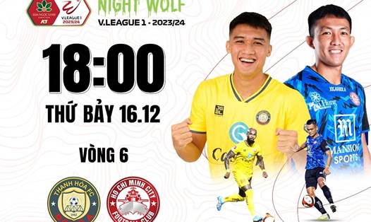 Thanh Hoá tiếp đón TPHCM tại vòng 6 Night Wolf V.League 2023-2024. Ảnh: FPT Play