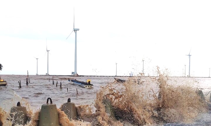 Dự án điện gió Bạc Liêu giai đoạn 3 không tuyển được lao động Việt Nam. Ảnh: Nhật Hồ