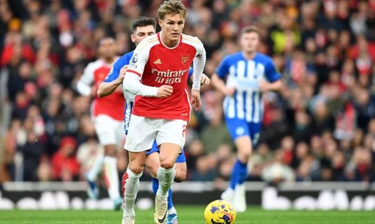 Martin Odegaard đã chơi xuất sắc trong chiến thắng của Arsenal trước Brighton. Ảnh: Arsenal FC