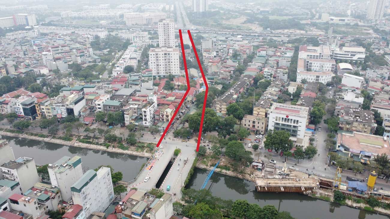 Thành phố Hà Nội mở rộng tuyến đường nối từ đường Nguyễn Xiển - Xa La với đường Kim Giang. Ảnh: Vĩnh Hoàng