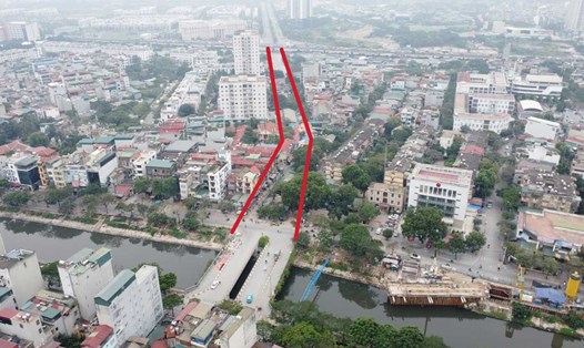 Thành phố Hà Nội mở rộng tuyến đường nối từ đường Nguyễn Xiển - Xa La với đường Kim Giang. Ảnh: Vĩnh Hoàng