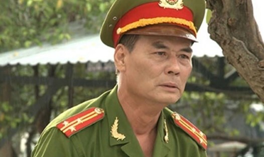 Đại tá, Nghệ sĩ nhân dân Khương Đức Thuận chuyên vào vai công an. Ảnh: Chụp màn hình.